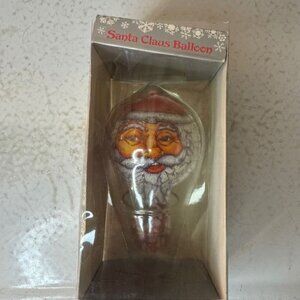 1985 Enesco Santa Claus Balloon Ornament In Original Box